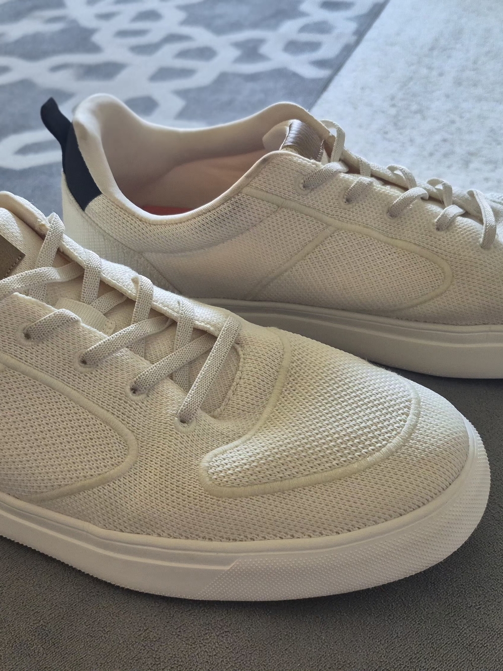 Men's MIX NO.6 Cream Knit Lace-Up Sneaker